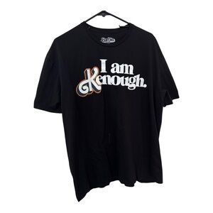 Barbie ken Men's Black I am Kenough graphic tshirt size 2XL